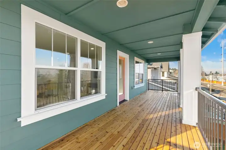 Picture of a similar home. 2nd Floor Covered Balcony.