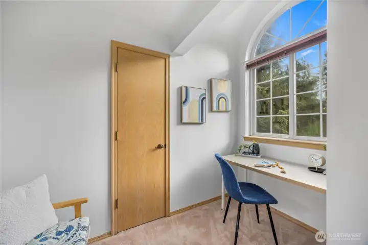 1 of 2 dormers in the primary bedroom