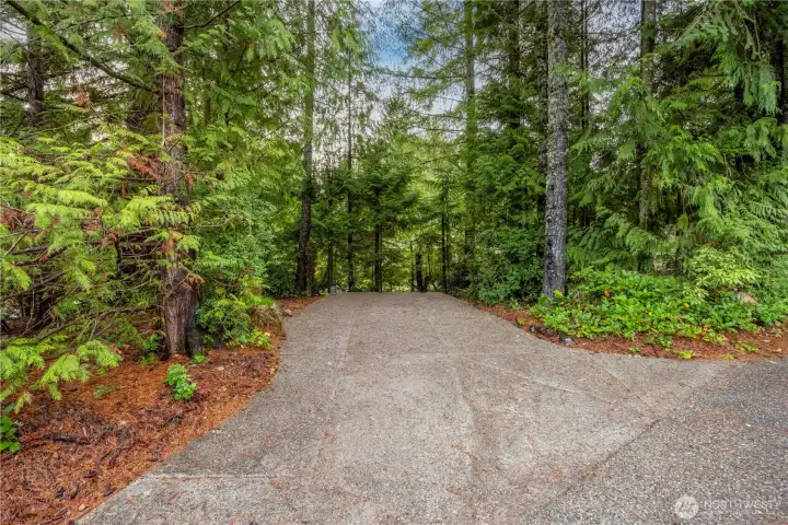 RV parking tucked away