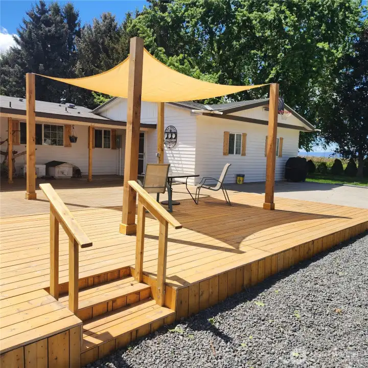 Kite and custom cedar deck