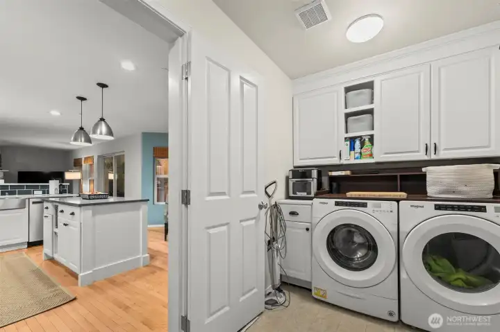 Laundry and large storage not photographed