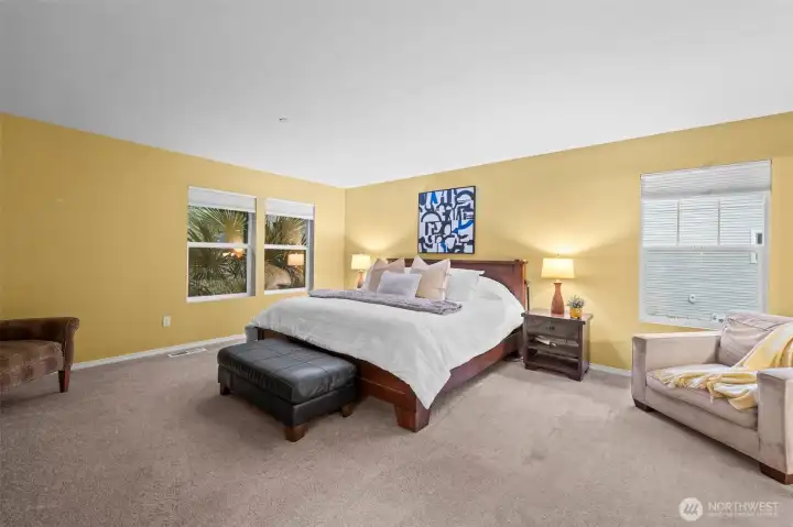 Primary Bedroom. Generously sized & totally private