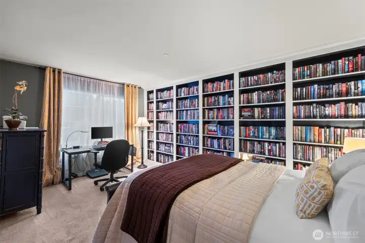 Bedroom #2, a bookworm's dream!