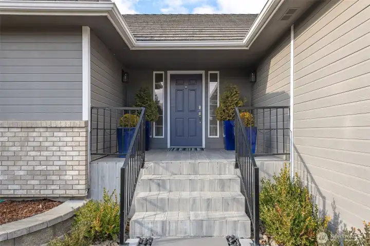 Handsome entry, lovely curb appeal