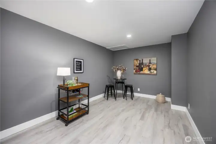 Bonus room off kitchen.