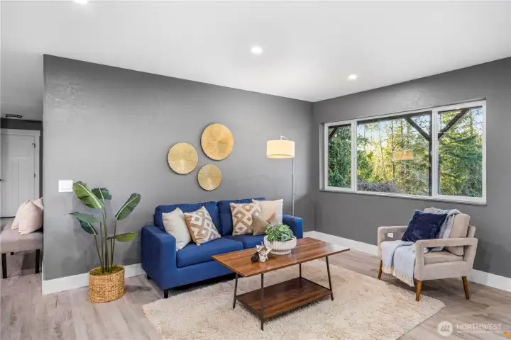 Lower level living space.