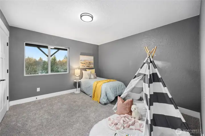 Lower level bedroom.