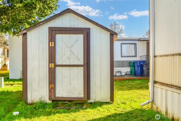 Shed included