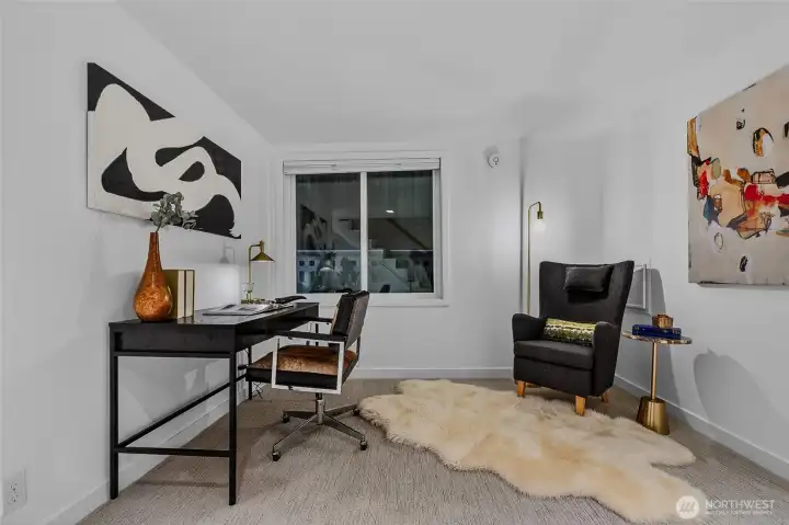 Bonus office space in the basement at the bottom of the stairs.