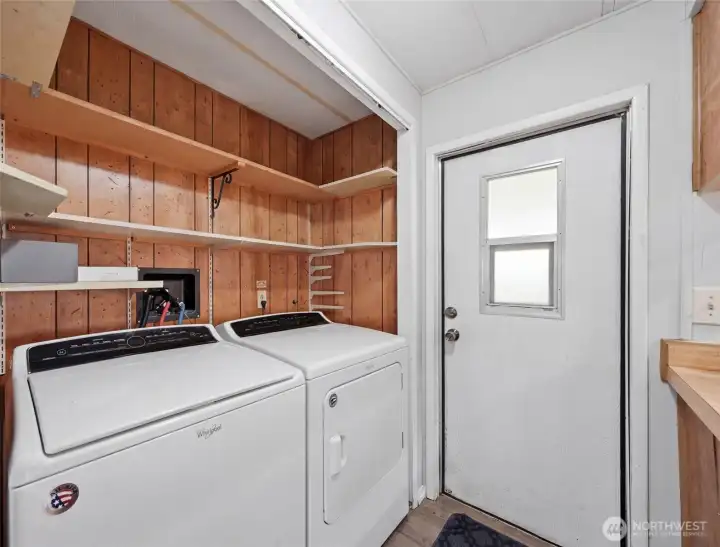 Entrance from carport