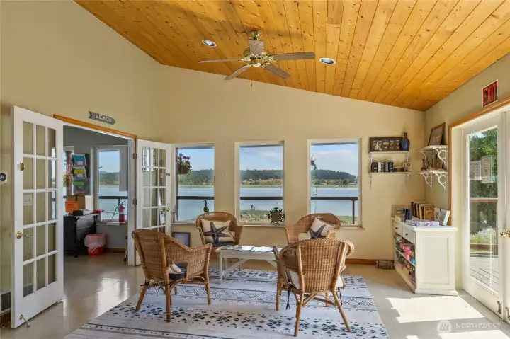 The clubhouse is the hub of the community.