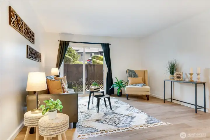 A comfortable main living area with great natural light.