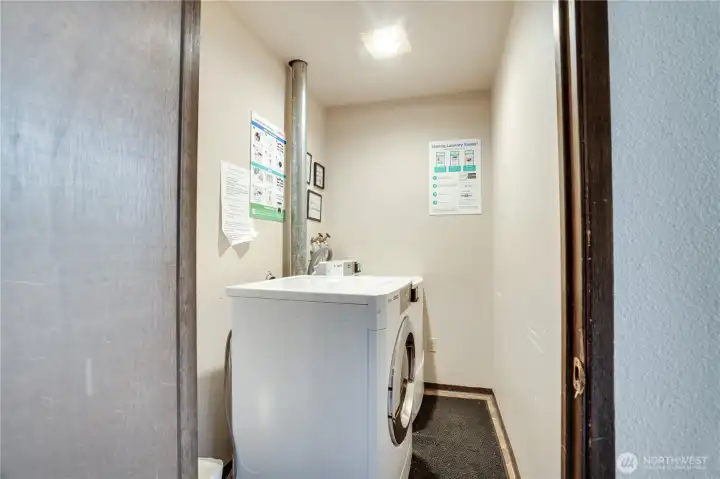 Shared laundry conveniently located just across the hall.