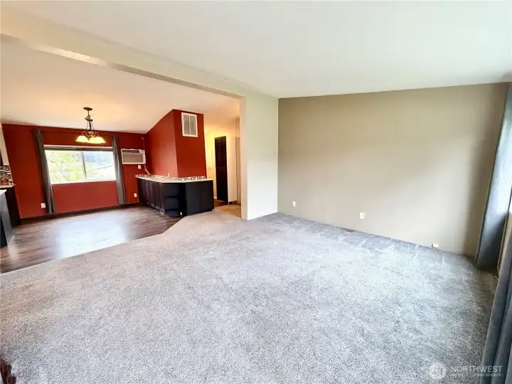 Walk in your open 1296 sq ft of living space. This open concept layout is an entertainers dream!