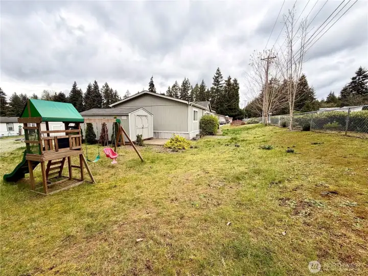 Playground to stay with the home.