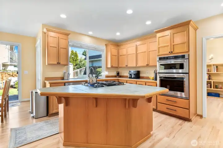 Spacious kitchen.