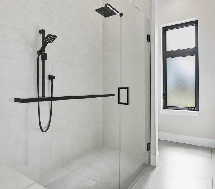 Shower in Jack and Jill Bathroom.
