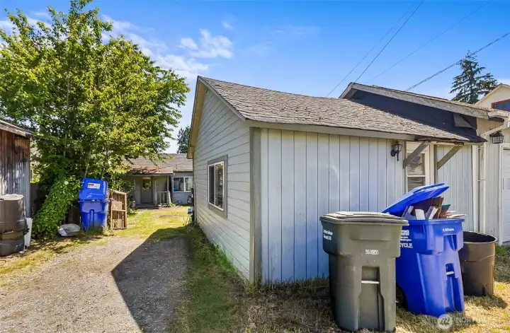 View off Alley onto Property