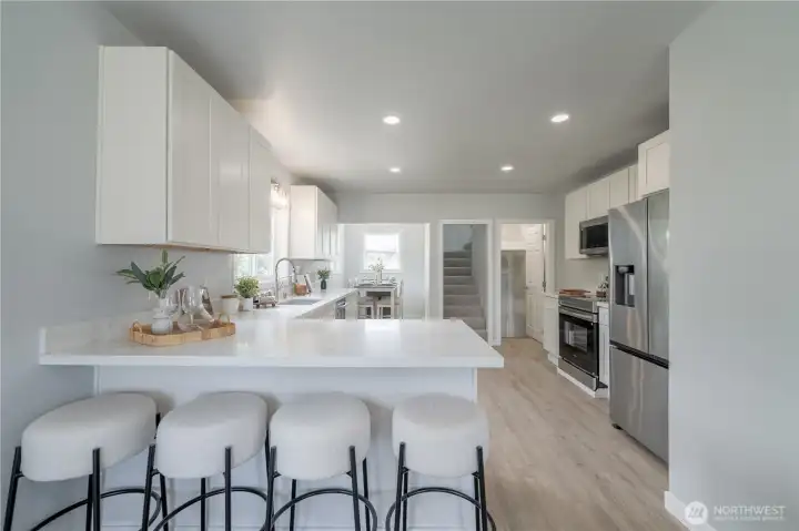 Kitchen with sitting Kitchen with sitting