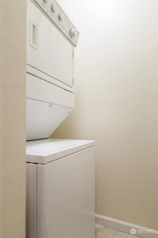 Small laundry room with more storage space!