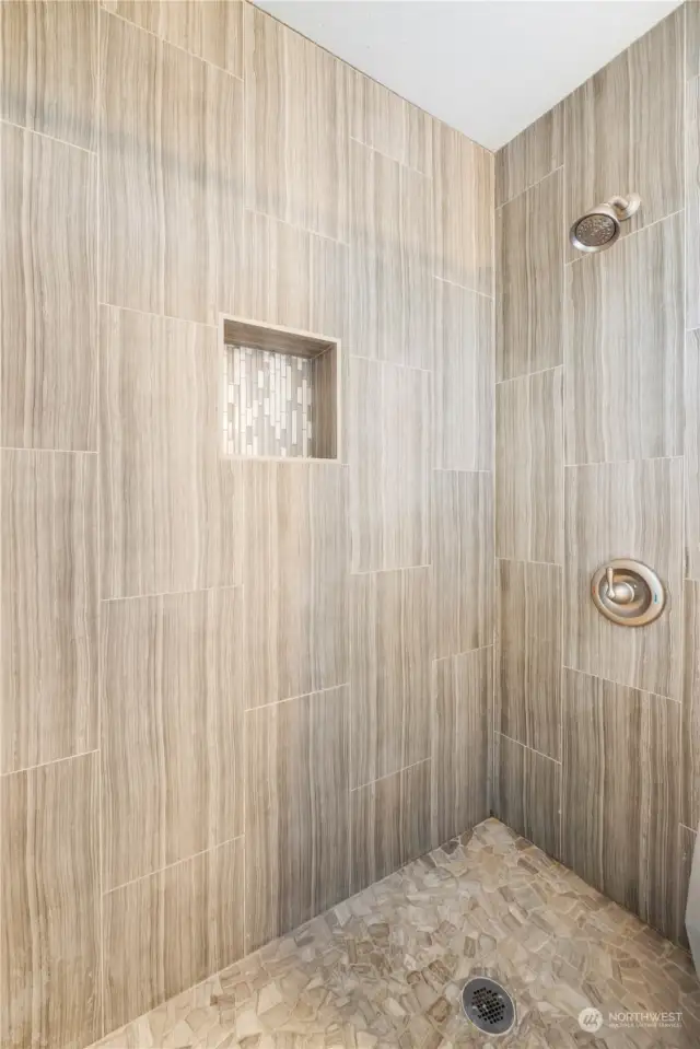 Full tile shower in Primary Bathroom