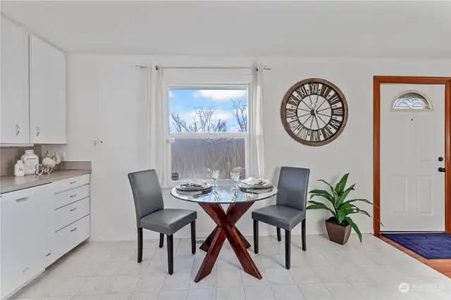 Kitchen with eating space.