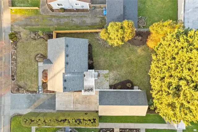 Aerial view of property.