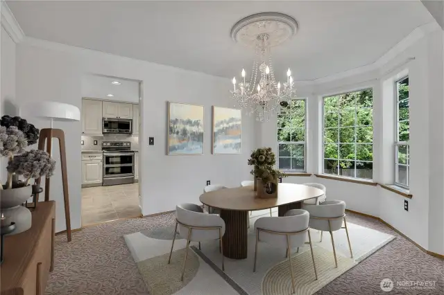 Formal Dining Area -Virtually Staged