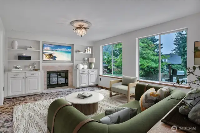Family Room - Virtually Staged
