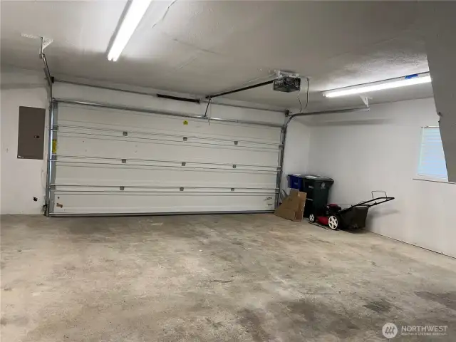 Convenience of an auto garage door opener.