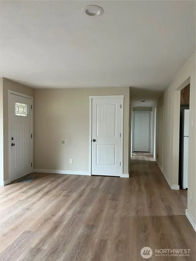 Living room looking towards hallway.