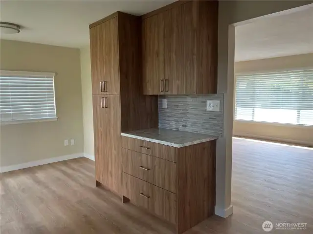 The table area has a window.