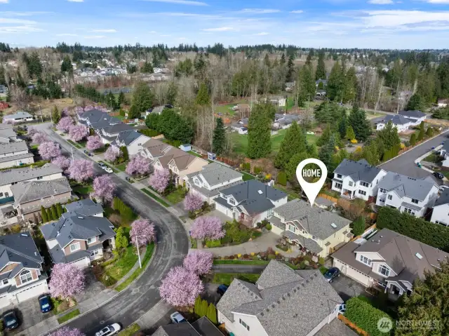 That's us...in an exclusive neighborhood near Martha Lake