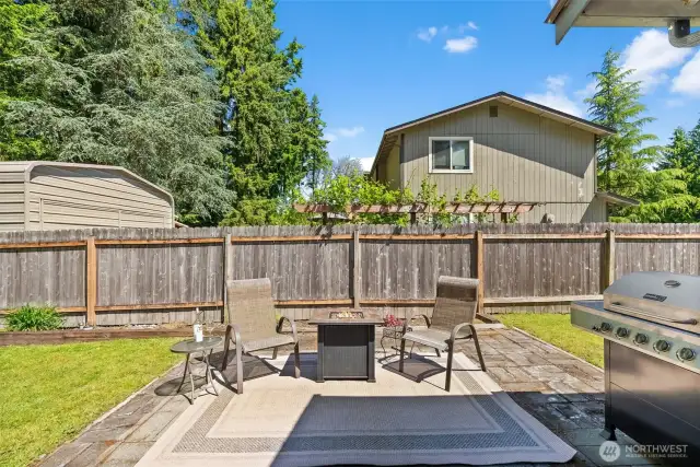 patio area off deck