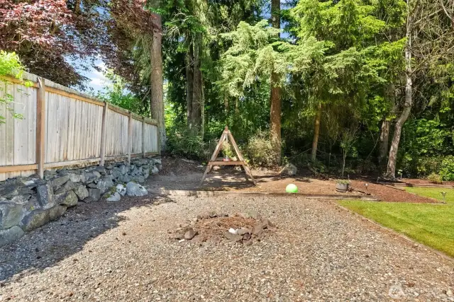 RV/boat parking looking from gate towards play area