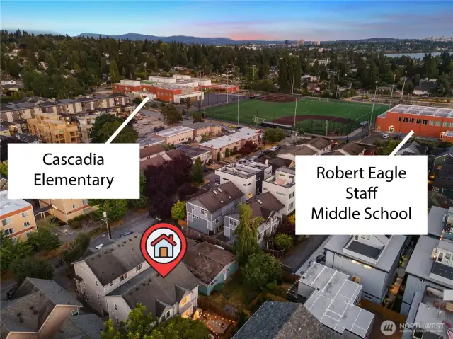 Located 1/2 block from Robert Eagle Staff sport fields
