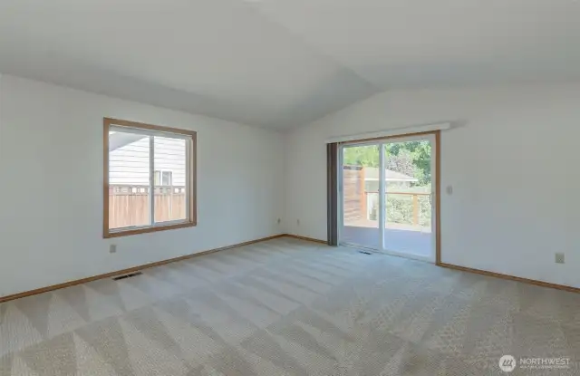 Family Rm. w/access to the backyard deck