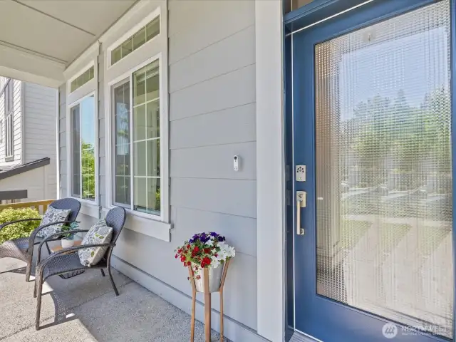 Inviting front porch.