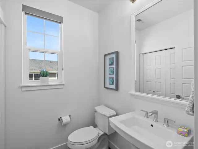 Powder room on this same floor