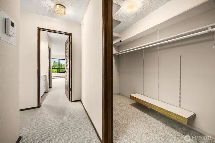 Ample in-unit storage, including an oversized hall closet, adds everyday convenience.