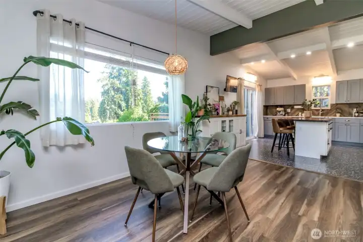 New picture window to enjoy the view from your kitchen table.