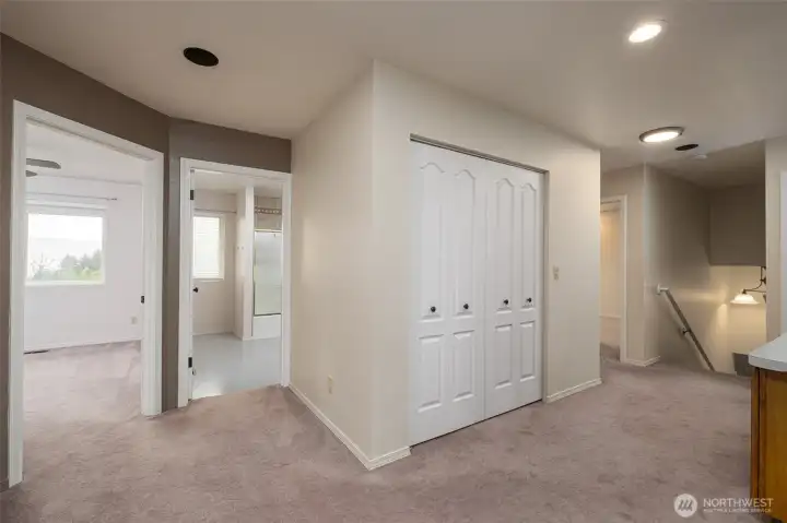 Upstairs Closet Laundry space