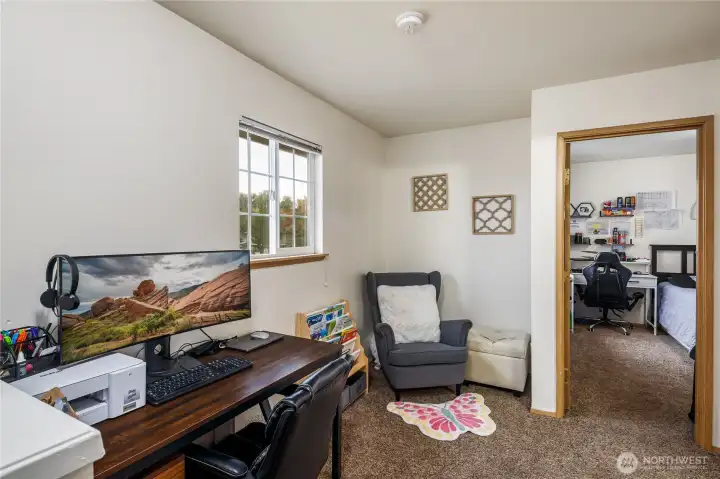 The loft area would be a perfect home office, crafting area, gaming area, reading area or? It could be used for multiple things.