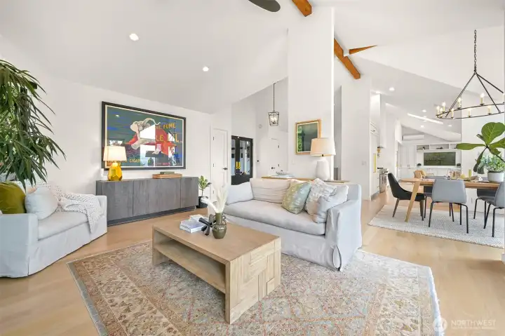 Open-concept spaces that allow natural light to transfuse effortlessly throughout the home.