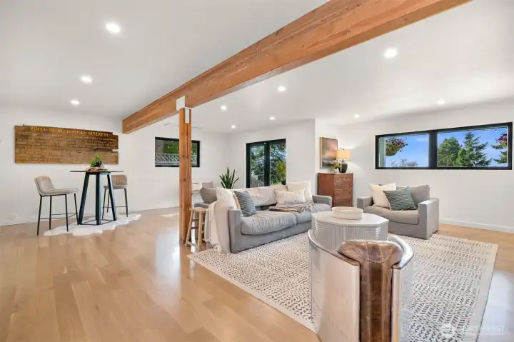 This suite also boasts direct access to an exterior covered patio and a grassy lawn, creating a seamless connection to the outdoors. Imagine stepping out for a morning stretch or letting the kids and pets run free while soaking in the fresh air.
