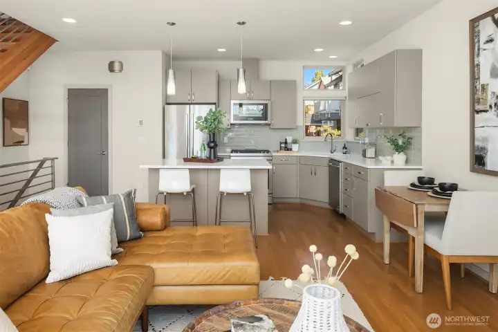 This open concept design connects kitchen, dining, and living for seamless everyday living.