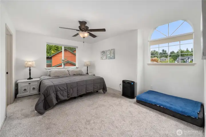 Spacious bedroom