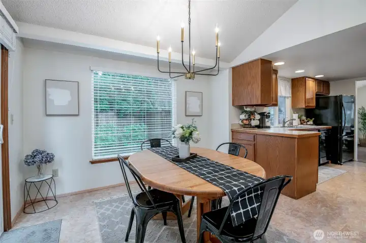 Informal dining off kitchen