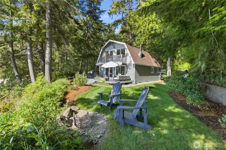 View of the backside of house