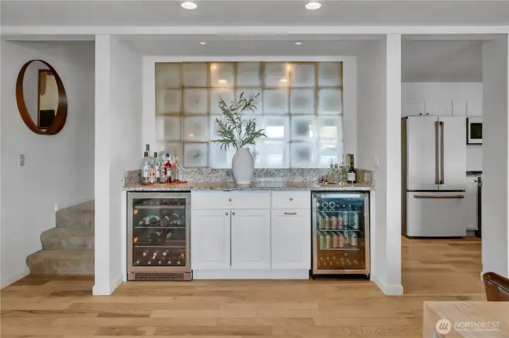 The perfect serving bar area